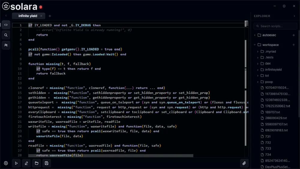 Solara in the Azure theme.
