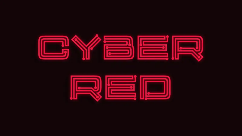 The Cyber Red community theme applied to Solara.